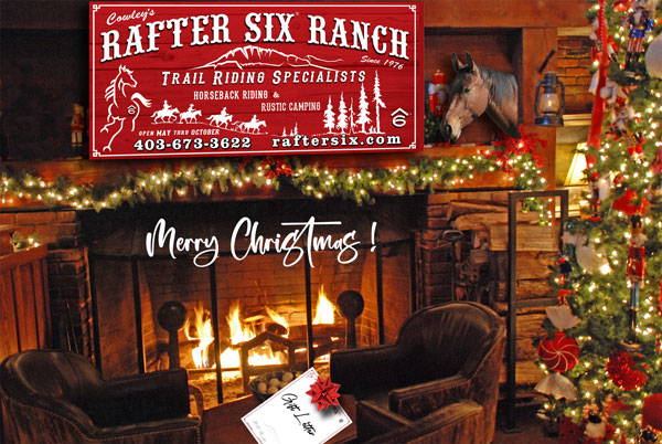 A Merry Christmas Card To All of You From All of Us at Cowley's Rafter Six Ranch!